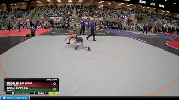 134 lbs Semis & 1st Wrestleback (8 Team) - Bodhi McClain, Bend vs Diego De La Cruz, Eagle Point