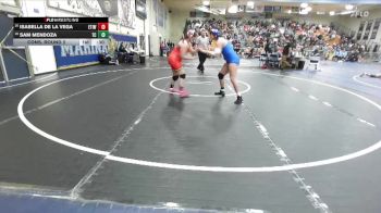 170 lbs Cons. Round 2 - Isabella De La Vega, Etiwanda vs Sam Mendoza, Temescal Canyon