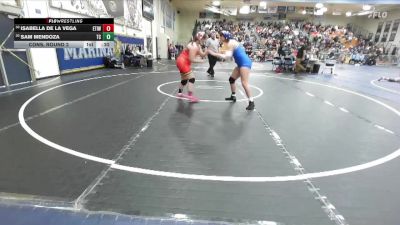 170 lbs Cons. Round 2 - Isabella De La Vega, Etiwanda vs Sam Mendoza, Temescal Canyon