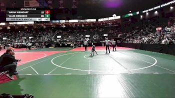 61 lbs 3rd Place Match - Allie Zieminick, BKA1 vs Nadia Weingart, LDYA
