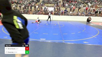 73 lbs Quarterfinal - Valen Bromback, Jefferson Wrestling Club - USA vs Tyler Downey, Morris Fitness Wrestling Club