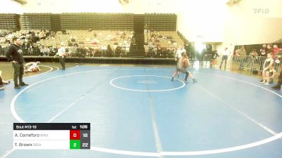 81 lbs Rr Rnd 3 - Asher Comeforo, Apex Elementary vs Tyler Brown, Orchard South WC