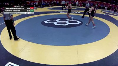 G-130 lbs Quarterfinal - Bella Ndinga Mbappe`, G-Olen. Orange vs Liberty Johnson, G-Clermont NE