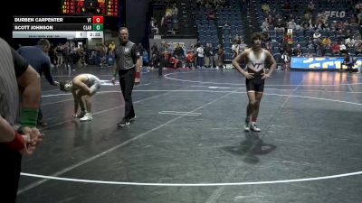 133 lbs Round Of 32 - Durben Carpenter, Virginia Tech vs Scott Johnson, Clarion