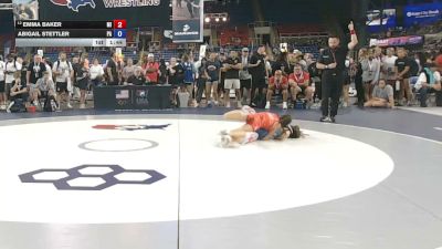 115 lbs Cons. Quarters - Emma Baker, Michigan vs Abigail Stettler, Pennsylvania