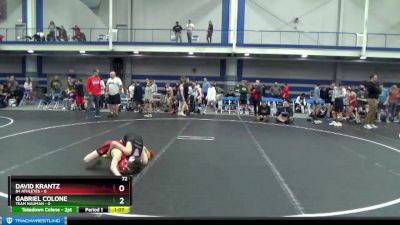 72 lbs Finals (2 Team) - David Krantz, 84 Athletes vs Gabriel Colone, Team Nauman