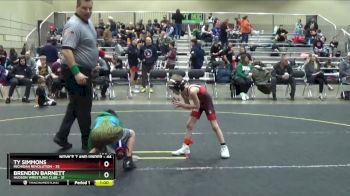 44 lbs Champ. Round 1 - Ty Simmons, Michigan Revolution vs Brenden Barnett, Hudson Wrestling Club