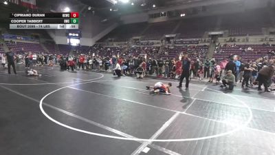 78 lbs Quarters - Cipriano Duran, Bear Cave Wrestling Club vs Cooper Tabbert, Billings Wrestling Club