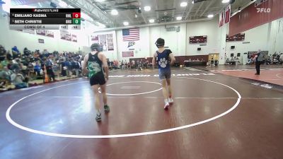 126 lbs Consi Of 4 - Emiliano Kasma, Rocky Hill vs Seth Christie, Griswold/Wheeler