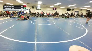 132 lbs Cons. Round 3 - Alejandro Tarin, Mountain View (Mesa) High School vs Isaiah Snyder, Westview