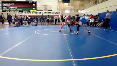 174 lbs Cons. Semi - Caleb Davis, York (Neb.) vs Noah Strantz, Southeast Community College