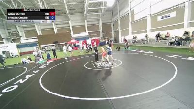 100-110 lbs Round 1 - Laila Carter, Cougars Wrestling Club vs Brielle Childs, Champions Wrestling Club