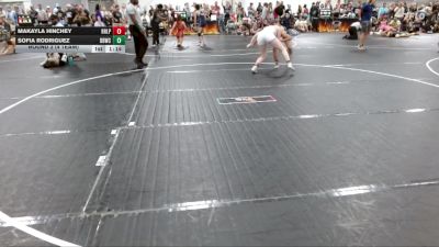 138 lbs Round 2 (4 Team) - Makayla Hinchey, R&R Ladies Purple vs Sofia Rodriguez, Backyard Bullies Wrestling Club