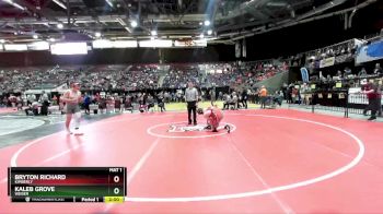 3A 195 lbs Champ. Round 1 - Kaleb Grove, Weiser vs Bryton Richard, Kimberly