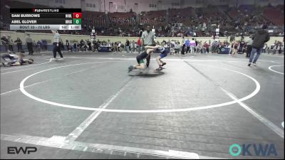 70 lbs Consi Of 16 #2 - Sam Burrows, Noble Takedown Club vs Abel Glover, Brushy Wrestling Club