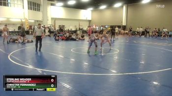 132 lbs Round 3 (6 Team) - Christan Fernandez, War Ready vs Sterling Weader, Team Nauman Orange