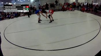 129 lbs 1st Place Match - Evelyn Becher, Lincoln High Girls vs Felycia Kerkman, West Holt