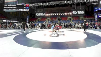 120 lbs Champ. Rd Of 128 - Lillian Rumsey, PA vs Anna Tsirambidis, OH