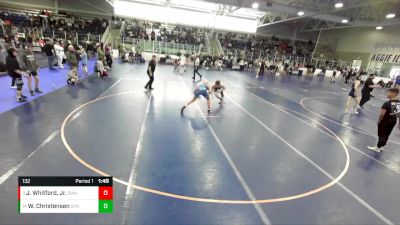 132 lbs Champ. Round 1 - Joseph Whitford, Jr., Sanderson Wrestling Academy vs Wyatt Christensen, Syracuse