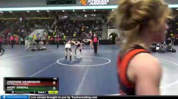 125 lbs Champ. Round 3 - Josephine Wearmouth, Martensdale-St Marys vs Avery Sondall, Boone