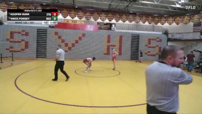 157 lbs Quarterfinal - Kooper Burk, Star Valley vs Vince Forgey, Natrona County