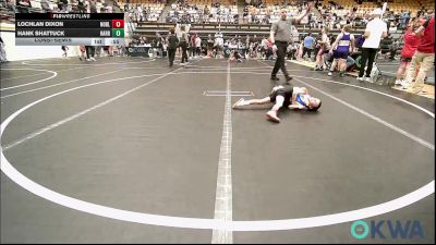 37-40 lbs Consolation - Lochlan Dixon, Noble Takedown Club vs Hank Shattuck, Harrah Little League Wrestling