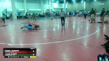 215 lbs Quarterfinals (8 Team) - Elisha Johnson, Hawkstyle Elite vs Caleb Gaskin, Camden Socs