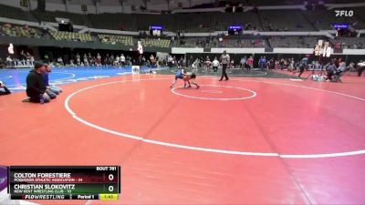 National 3-5 56 Round 4 - Colton Forestiere, Poquoson Athletic Association vs Christian Slokovitz, New Kent Wrestling Club