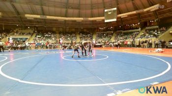 46 lbs Consi Of 32 #2 - Gracie Smith, Geary Youth Wrestling vs Adam Brummett, Sperry Wrestling Club