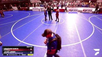 125 lbs Quarterfinal - Jonathan Garcia, California vs Jacob Larsen, Valley Silverbacks Wrestling Club