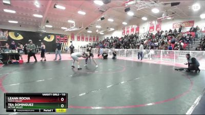 115 lbs Cons. Round 1 - Tea Dominguez, Victor Valley vs Leann Rocha, Yucca Valley