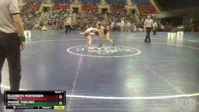 110 lbs Semis & 1st Wrestleback (8 Team) - Elizabeth Mortensen, W1-Minot vs Maggie Thielges, W3-Bismarck