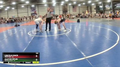 120 lbs Rd# 7- 10:45am Saturday Final Pool - Easton Bylin, Gotcha Blue vs Lincoln Mack, Rebellion