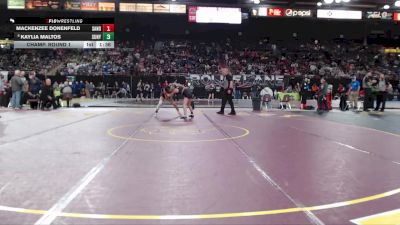 100 lbs Champ. Round 1 - Mackenzee Donenfeld, Sandpoint vs Kaylia Maltos, Sunnyside