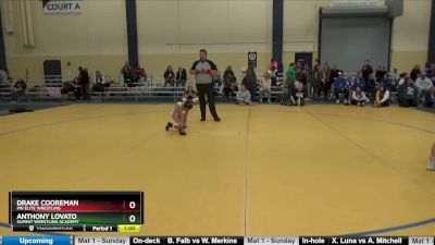 65 10U 1st Place Match - Anthony Lovato, Summit Wrestling Academy vs Drake Cooreman, MN Elite Wrestling