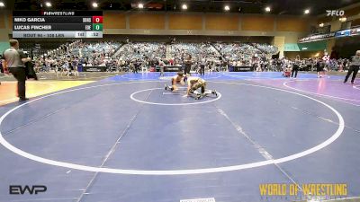 108 lbs Consi Of 16 #1 - Niko Garcia, South Bakersfield High School vs Lucas Fincher, Eastern Oregon Elite