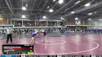 141 lbs Cons. Round 5 - Keegan Schultschik, Cornell College vs Caleb Poche, Dubuque