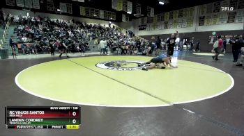 138 lbs Cons. Round 3 - Landen Cordrey, Temecula Valley vs Rc Vinjos Santos, Mira Mesa