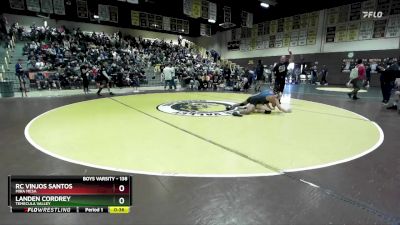 138 lbs Cons. Round 3 - Landen Cordrey, Temecula Valley vs Rc Vinjos Santos, Mira Mesa