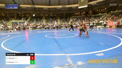 85 lbs Round Of 16 - Antonio Aguilar, RedWave Wrestling vs Kaedrick Brown, American Dream Wrestling Club