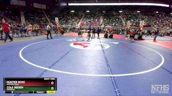 4A-138 lbs Quarterfinal - Hunter Boss, Jackson Hole vs Cole Riesen, Sheridan