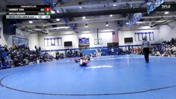 Girls 107 lbs Cons. Round 3 - Jayla Wilson, Ocean Springs Women vs Aubrey Cox, Long Beach