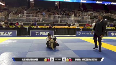Sabrina Marcos Savi Rotolo vs Allison Jaffe Haynes 2025 Pan Jiu Jitsu IBJJF Championship
