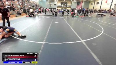 144 lbs Semifinal - Jackson Hanselman, IL vs Hunter Stevens, WI