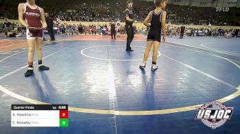 76 lbs Quarterfinal - Aiden Hawkins, Blackwell Wrestling Club vs Cree Moseley, Panhandle RTC