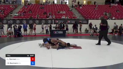 79 kg Rnd Of 16 - Lorenzo Norman, New Jersey vs Brody Baumann, Boilermaker RTC