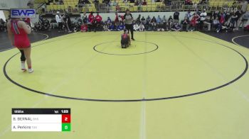 125 lbs Final - BRISSA BERNAL, Bixby Girls HS vs Aiyana Perkins, Tulsa Union Girls