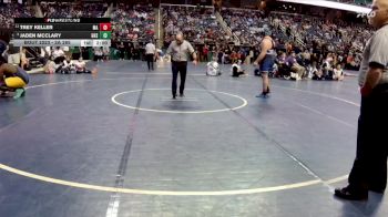 2A 285 lbs Quarterfinal - Jaden Mcclary, Goldsboro High School vs Trey Keller, Maiden High School