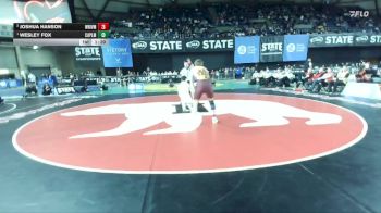 Boys 3A 157 lbs 1st Place Match - Wesley Fox, Capital vs Joshua Hanson, White River