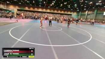 120 lbs Champ. Round 1 - Cameron Thomas, Pahrump Valley vs Chase `RJ` Manski, Folsom